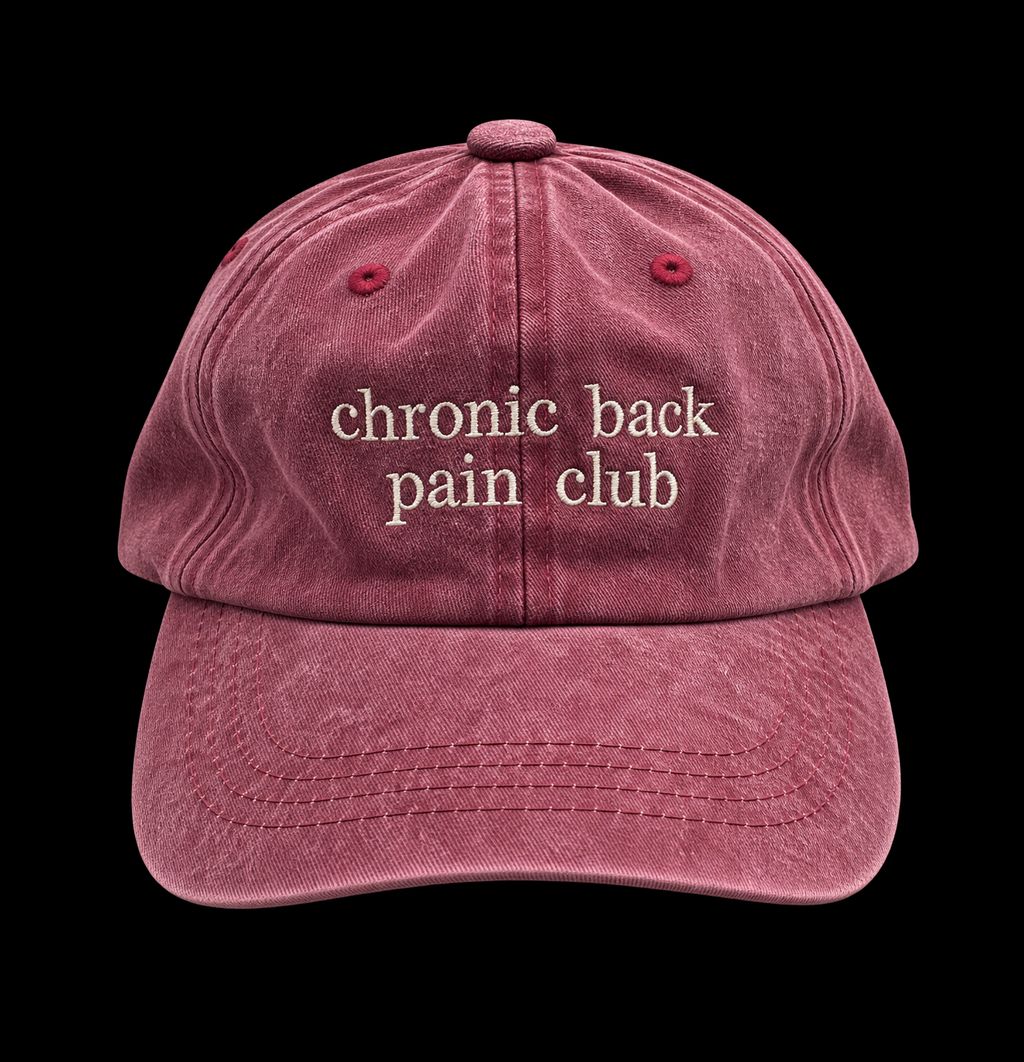 “Chronic Back Pain Club” cap